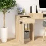 Schreibtischschrank aus Sonoma-Eichensperrholz von vidaXL, Schließfächer und Lagerschränke - Ref: Foro24-811505, Preis: 64,34...