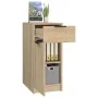 Schreibtischschrank aus Sonoma-Eichensperrholz von vidaXL, Schließfächer und Lagerschränke - Ref: Foro24-811505, Preis: 64,34...
