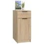 Schreibtischschrank aus Sonoma-Eichensperrholz von vidaXL, Schließfächer und Lagerschränke - Ref: Foro24-811505, Preis: 64,34...