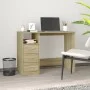 Sonoma Schreibtisch mit Schublade aus Sperrholz 102x50x76 cm von vidaXL, Schreibtische - Ref: Foro24-823035, Preis: 81,42 €, ...