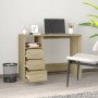 Sonoma Schreibtisch mit Schublade aus Sperrholz 102x50x76 cm von vidaXL, Schreibtische - Ref: Foro24-823035, Preis: 82,68 €, ...
