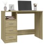 Sonoma Schreibtisch mit Schublade aus Sperrholz 102x50x76 cm von vidaXL, Schreibtische - Ref: Foro24-823035, Preis: 82,68 €, ...
