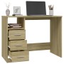 Sonoma Schreibtisch mit Schublade aus Sperrholz 102x50x76 cm von vidaXL, Schreibtische - Ref: Foro24-823035, Preis: 82,68 €, ...