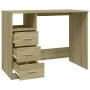 Sonoma Schreibtisch mit Schublade aus Sperrholz 102x50x76 cm von vidaXL, Schreibtische - Ref: Foro24-823035, Preis: 81,42 €, ...
