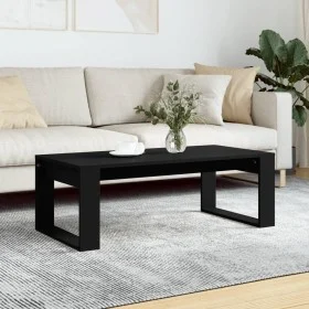 Engineered wood black coffee table 102x50x35 cm by vidaXL, Coffee table - Ref: Foro24-823359, Price: 43,85 €, Discount: %