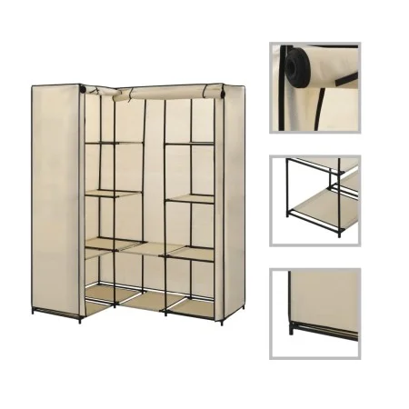 Cremefarbener Eckschrank 130x87x169 cm von vidaXL, Kleiderschränke - Ref: Foro24-282451, Preis: 52,05 €, Rabatt: %