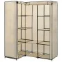 Cremefarbener Eckschrank 130x87x169 cm von vidaXL, Kleiderschränke - Ref: Foro24-282451, Preis: 52,05 €, Rabatt: %