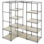 Cremefarbener Eckschrank 130x87x169 cm von vidaXL, Kleiderschränke - Ref: Foro24-282451, Preis: 52,05 €, Rabatt: %