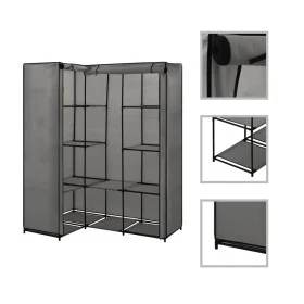 Gray corner cabinet 130x87x169 cm by vidaXL, Wardrobes - Ref: Foro24-282452, Price: 55,78 €, Discount: %