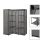 Grauer Eckschrank 130x87x169 cm von vidaXL, Kleiderschränke - Ref: Foro24-282452, Preis: 56,77 €, Rabatt: %
