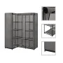 Grauer Eckschrank 130x87x169 cm von vidaXL, Kleiderschränke - Ref: Foro24-282452, Preis: 55,78 €, Rabatt: %