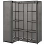 Grauer Eckschrank 130x87x169 cm von vidaXL, Kleiderschränke - Ref: Foro24-282452, Preis: 56,77 €, Rabatt: %