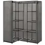 Grauer Eckschrank 130x87x169 cm von vidaXL, Kleiderschränke - Ref: Foro24-282452, Preis: 55,78 €, Rabatt: %