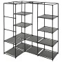 Grauer Eckschrank 130x87x169 cm von vidaXL, Kleiderschränke - Ref: Foro24-282452, Preis: 55,78 €, Rabatt: %