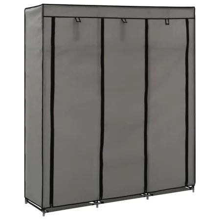Wardrobe with compartments and rods gray fabric 150x45x175 cm by vidaXL, Wardrobes - Ref: Foro24-282456, Price: 44,01 €, Disc...