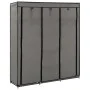 Wardrobe with compartments and rods gray fabric 150x45x175 cm by vidaXL, Wardrobes - Ref: Foro24-282456, Price: 44,01 €, Disc...