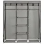 Armario con compartimentos y varillas tela gris 150x45x175 cm de vidaXL, Armarios roperos - Ref: Foro24-282456, Precio: 44,75...