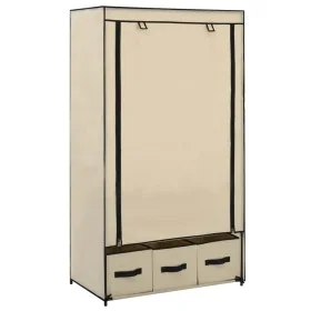 Armario de tela color crema 87x49x159 cm de vidaXL, Armarios roperos - Ref: Foro24-282459, Precio: 47,88 €, Descuento: %