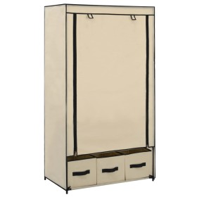 Kleiderschrank aus cremefarbenem Stoff, 87 x 49 x 159 cm von vidaXL, Kleiderschränke - Ref: Foro24-282459, Preis: 53,29 €, Ra...