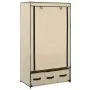 Armario de tela color crema 87x49x159 cm de vidaXL, Armarios roperos - Ref: Foro24-282459, Precio: 49,92 €, Descuento: %