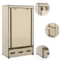 Armario de tela color crema 87x49x159 cm de vidaXL, Armarios roperos - Ref: Foro24-282459, Precio: 53,14 €, Descuento: %