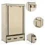 Armario de tela color crema 87x49x159 cm de vidaXL, Armarios roperos - Ref: Foro24-282459, Precio: 49,92 €, Descuento: %