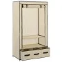 Armario de tela color crema 87x49x159 cm de vidaXL, Armarios roperos - Ref: Foro24-282459, Precio: 49,92 €, Descuento: %
