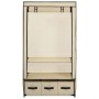 Kleiderschrank aus cremefarbenem Stoff, 87 x 49 x 159 cm von vidaXL, Kleiderschränke - Ref: Foro24-282459, Preis: 53,29 €, Ra...