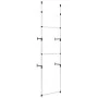 Telescopic wardrobe with aluminum bars by vidaXL, Wardrobes - Ref: Foro24-321105, Price: 47,23 €, Discount: %