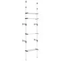 Teleskop-Schranksystem mit Aluminium-Einlegeböden von vidaXL, Kleiderschränke - Ref: Foro24-321106, Preis: 57,95 €, Rabatt: %