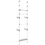 Telescopic closet system with aluminum bars and shelf by vidaXL, Wardrobes - Ref: Foro24-321107, Price: 51,81 €, Discount: %