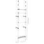 Telescopic closet system with aluminum bars and shelf by vidaXL, Wardrobes - Ref: Foro24-321107, Price: 51,81 €, Discount: %