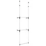 Telescopic wardrobe system with aluminum bars by vidaXL, Wardrobes - Ref: Foro24-321112, Price: 55,47 €, Discount: %