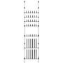 Telescopic shoe rack with aluminum bars by vidaXL, Shoe racks and shoe organizers - Ref: Foro24-321109, Price: 68,49 €, Disco...