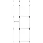 Telescopic wardrobe system with aluminum bars by vidaXL, Wardrobes - Ref: Foro24-321112, Price: 55,47 €, Discount: %