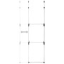 Teleskop-Garderobensystem mit Aluminiumstangen von vidaXL, Kleiderschränke - Ref: Foro24-321112, Preis: 53,26 €, Rabatt: %