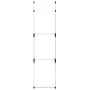 Telescopic wardrobe system with aluminum bars by vidaXL, Wardrobes - Ref: Foro24-321112, Price: 55,47 €, Discount: %