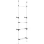 Telescopic closet system with aluminum bars and shelf by vidaXL, Wardrobes - Ref: Foro24-321113, Price: 73,35 €, Discount: %