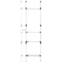 Telescopic closet system with aluminum bars and shelf by vidaXL, Wardrobes - Ref: Foro24-321113, Price: 73,35 €, Discount: %