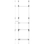 Teleskopschranksystem mit Stangen und Aluminiumboden von vidaXL, Kleiderschränke - Ref: Foro24-321113, Preis: 74,60 €, Rabatt: %