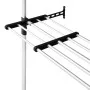 Telescopic closet system with aluminum bars and shelf by vidaXL, Wardrobes - Ref: Foro24-321113, Price: 73,35 €, Discount: %