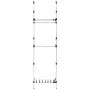 Telescopic closet system with bars and aluminum shelf by vidaXL, Wardrobes - Ref: Foro24-321114, Price: 59,01 €, Discount: %