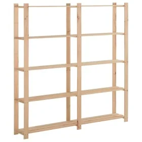 5-stöckiges Regal aus massivem Kiefernholz 170x28,5x170 cm von vidaXL, Industrieregale - Ref: Foro24-327319, Preis: 105,20 €,...