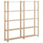 5-stöckiges Regal aus massivem Kiefernholz 170x28,5x170 cm von vidaXL, Industrieregale - Ref: Foro24-327319, Preis: 105,20 €,...