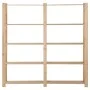 5-stöckiges Regal aus massivem Kiefernholz 170x28,5x170 cm von vidaXL, Industrieregale - Ref: Foro24-327319, Preis: 105,20 €,...
