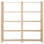 5-stöckiges Regal aus massivem Kiefernholz 170x28,5x170 cm von vidaXL, Industrieregale - Ref: Foro24-327319, Preis: 102,61 €,...