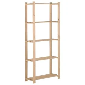 5-stufiges Regal aus massivem Kiefernholz, 80 x 28,5 x 170 cm von vidaXL, Industrieregale - Ref: Foro24-327320, Preis: 67,74 ...