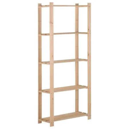 5-stufiges Regal aus massivem Kiefernholz, 80 x 28,5 x 170 cm von vidaXL, Industrieregale - Ref: Foro24-327320, Preis: 67,57 ...