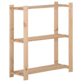 3-stufiges Regal aus massivem Kiefernholz, 80 x 28,5 x 90 cm von vidaXL, Industrieregale - Ref: Foro24-327321, Preis: 36,72 €...