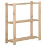 3-tier solid pine wood shelf 80x28.5x90 cm by vidaXL, Industrial shelving - Ref: Foro24-327321, Price: 36,08 €, Discount: %